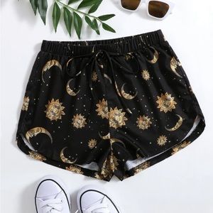 SHEIN EZwear Moon & Sun Print Shorts